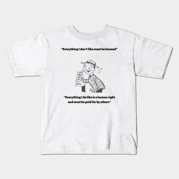 Voting Kids T-Shirt by Peddling Fiction